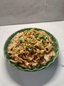 Creamy Peanut Noodles side view