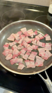bacon in pan